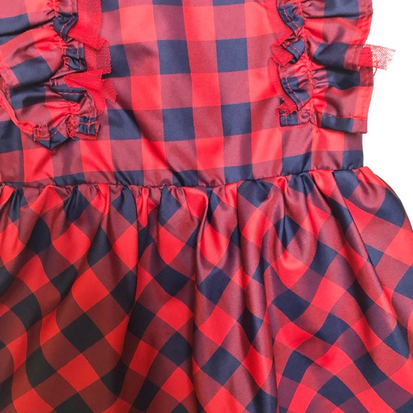 Cat & Jack Baby Plaid dress 2 piece - Picture 2 of 7